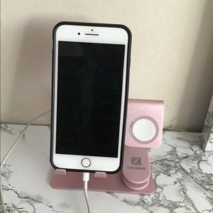 Phone and Apple Watch charger holder